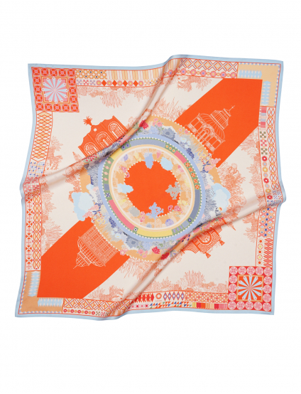 Картинка Шовкова хустина «Garden Orange»